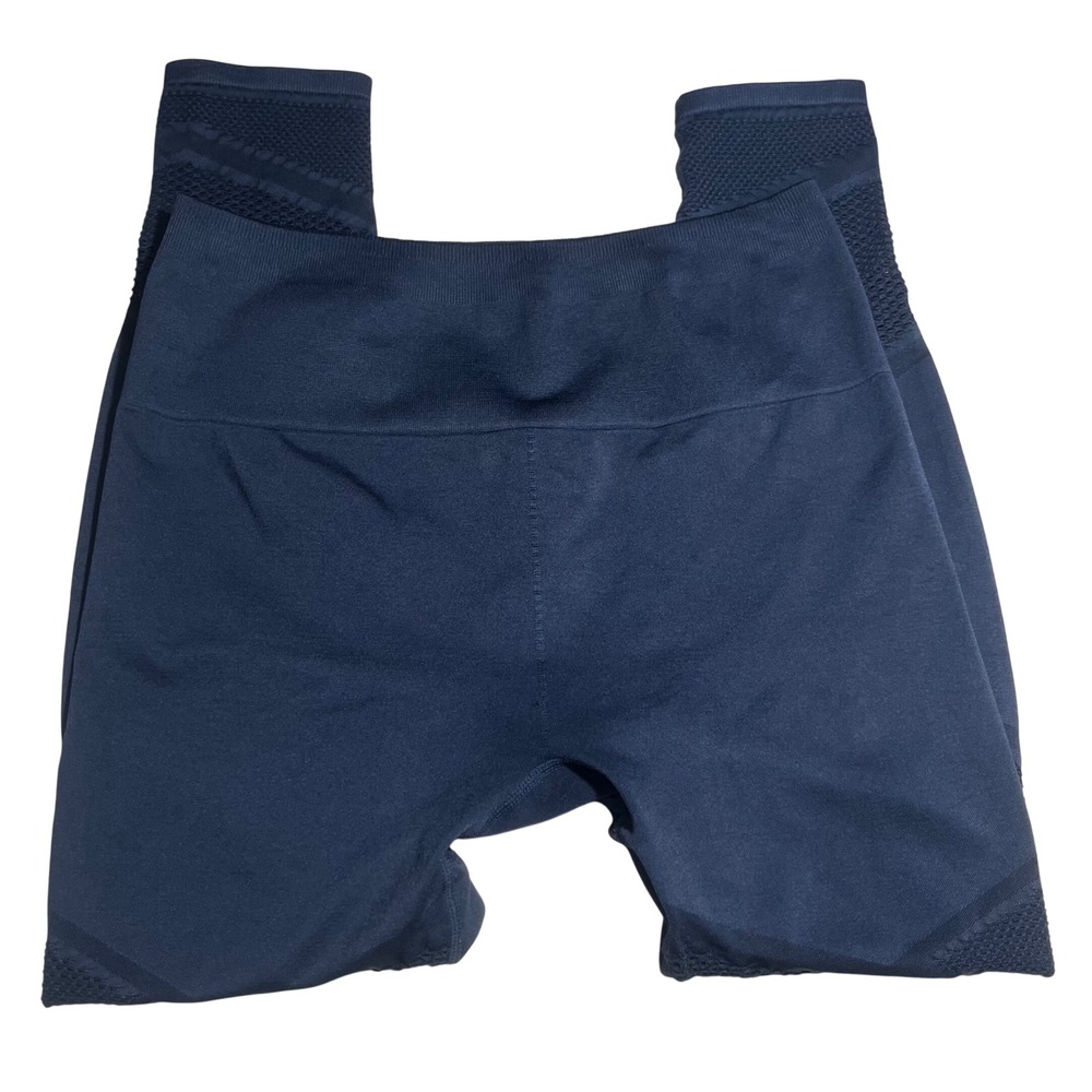 Fabletics Women's Seamless High Waist Navy Blue Leggings Mesh‎ Size M